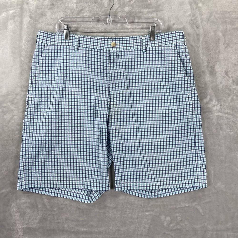 Peter Millar Shorts men's 38 Crown Sport Seersucker Performance Chino 8" Inseam